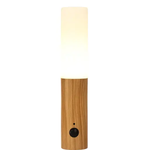 [4_8] Wireless Magnetic Wooden Wall Lamp