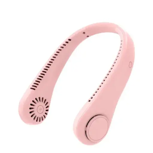 [F2] Mini Neck Fan with Headphone Design